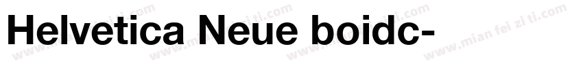 Helvetica Neue boidc字体转换